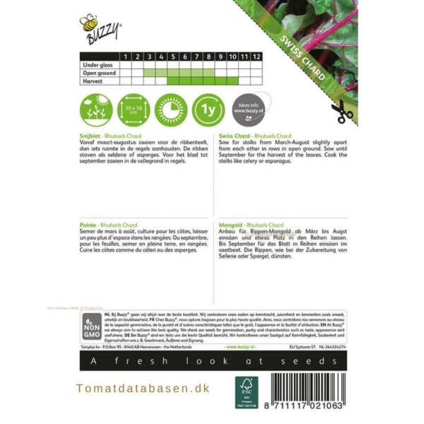 Buzzy® Beet/Swiss Chard Rhubarb Micro Leaf