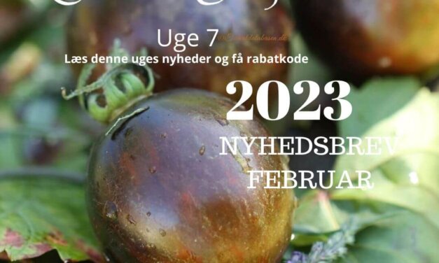 Nyhedsbrev – uge 7 – Fra Tomatdatabasen.dk