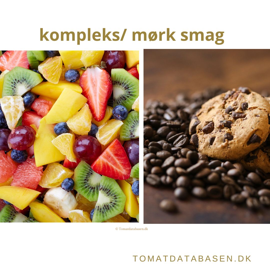 Tomatsorter med en kompleks og/eller mørk smag