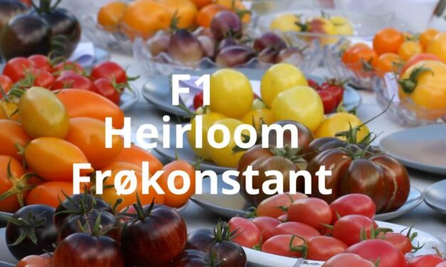 F1, frøkonstante og heirloom sorter